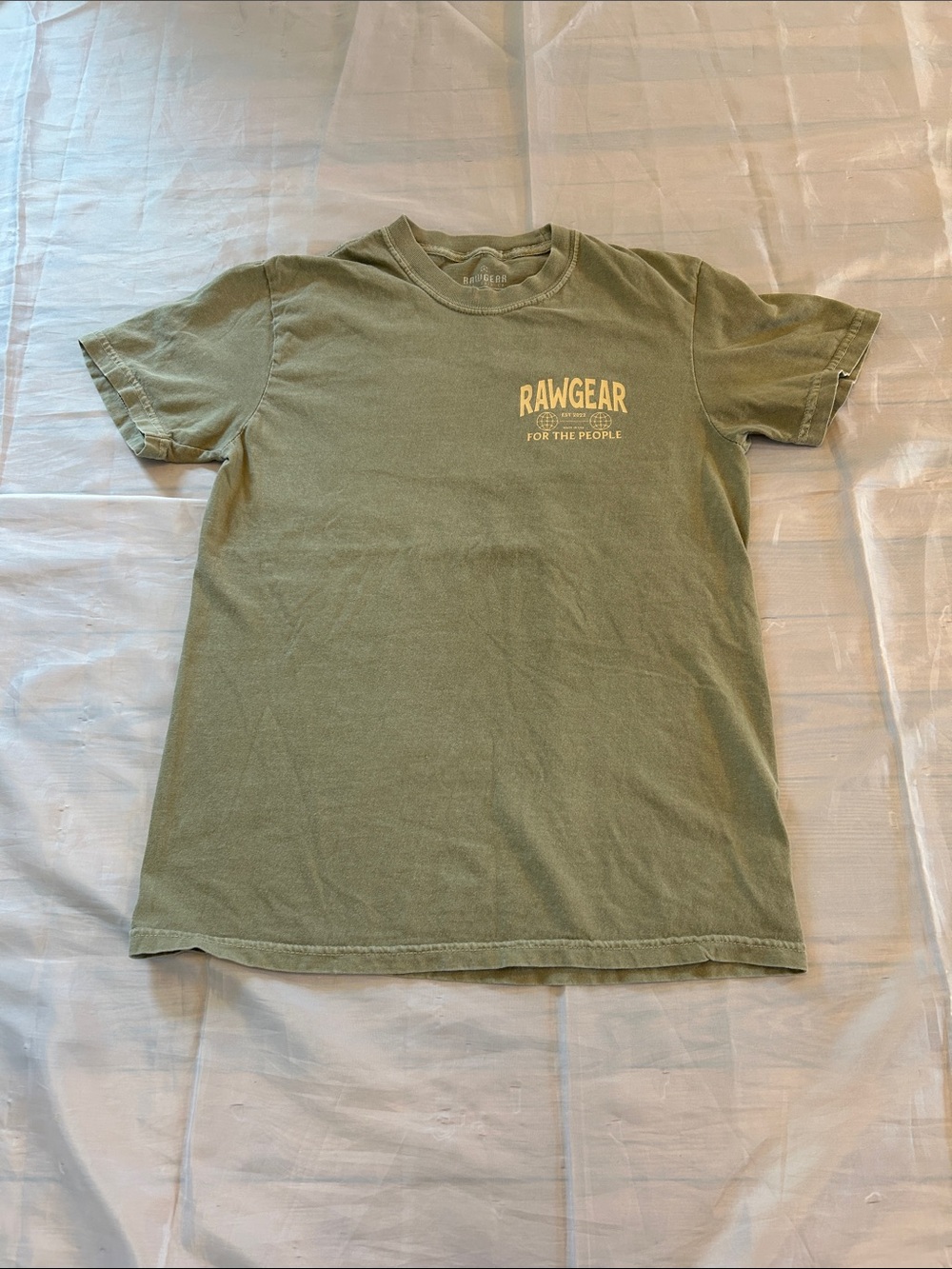 Rawgear Men's Short Sleeve Crewneck T-Shirt in Olive Green
